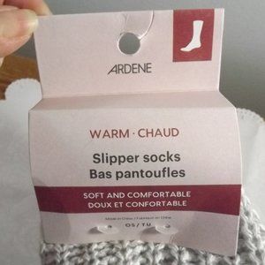 ARDENE Knit and Fleece Lined Slipper Socks, Sock Monkey Colors!